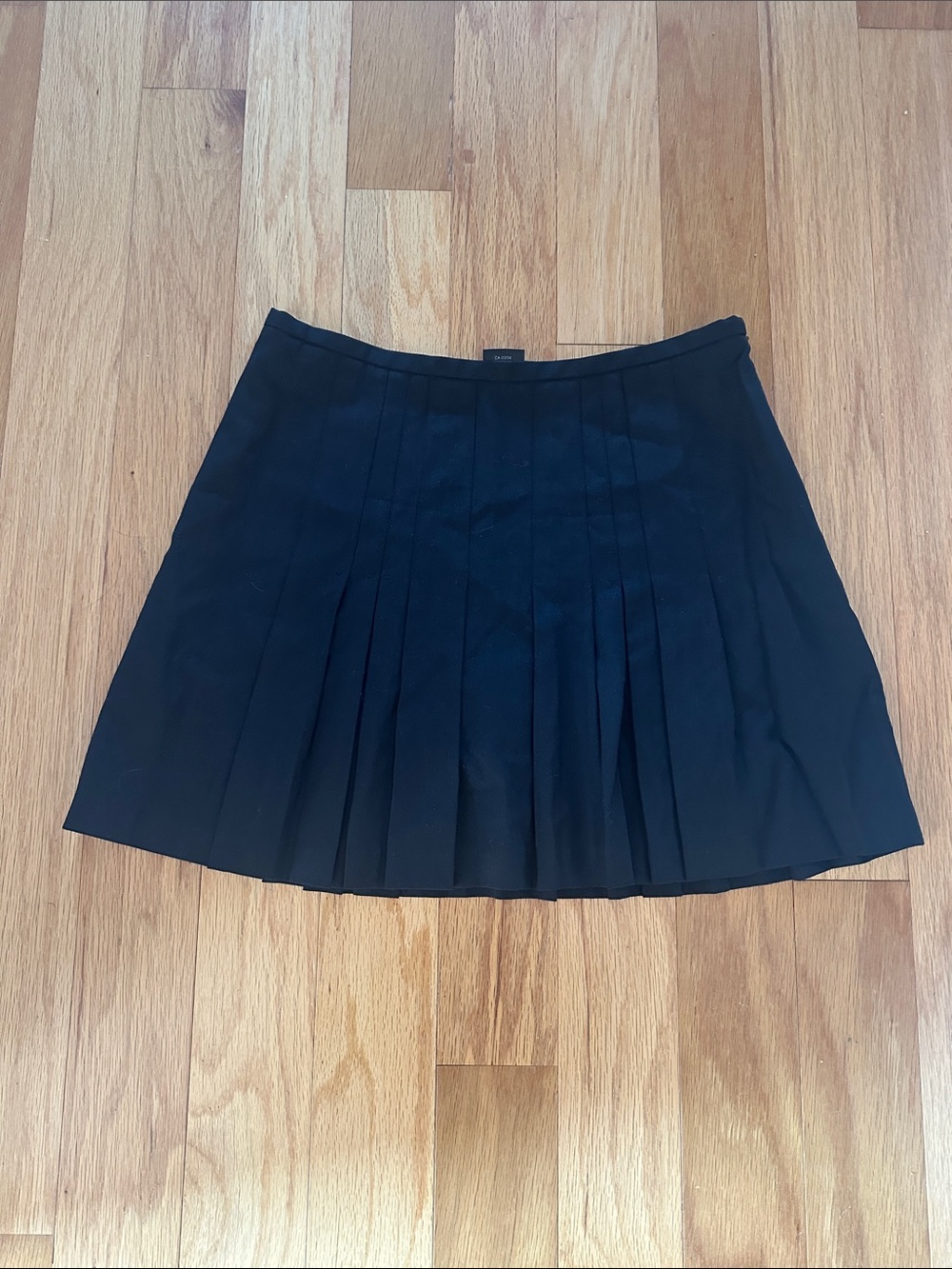 Club Monaco Black Pleated Skater Skirt